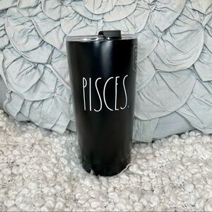 RAE Dunn NWT Pisces Insulated Tall Black Tumbler